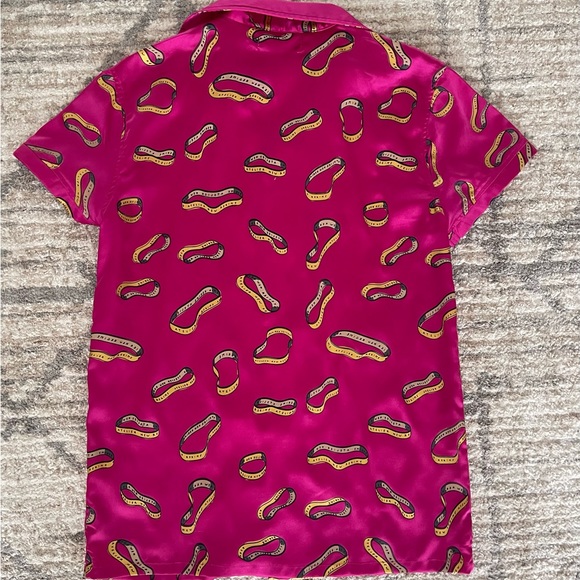 ATELIER NEW REGIME Pink Rubber Band Button Up - Picture 3 of 4